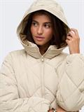 JDYVIOLET SHORT HOOD PUFFER OTW YFM silver lining