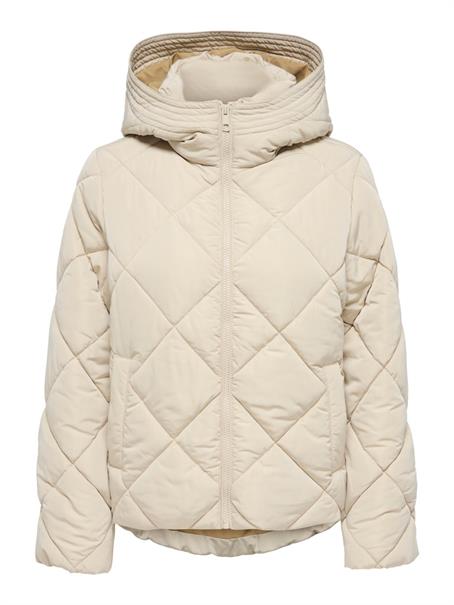 JDYVIOLET SHORT HOOD PUFFER OTW YFM silver lining