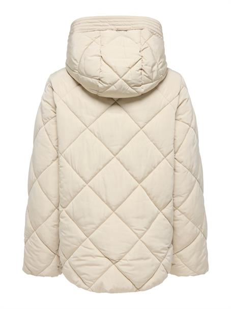 JDYVIOLET SHORT HOOD PUFFER OTW YFM silver lining
