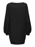 JDYWHITNEY MEGAN L/S BOAT DRESS KNT NOOS black