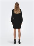 JDYWHITNEY MEGAN L/S BOAT DRESS KNT NOOS black