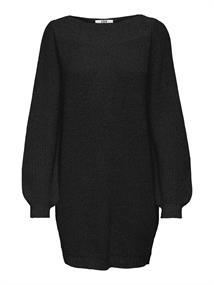 JDYWHITNEY MEGAN L/S BOAT DRESS KNT NOOS black