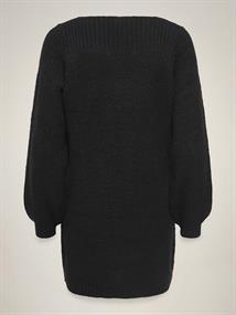 JDYWHITNEY MEGAN L/S BOAT DRESS KNT NOOS black