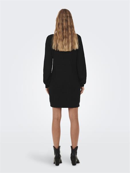 JDYWHITNEY MEGAN L/S BOAT DRESS KNT NOOS black