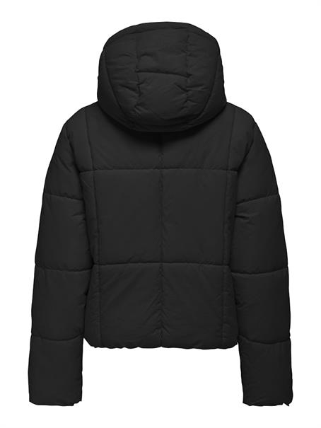 JDYWONDER SHORT HOOD PUFFER OTW SIJ black