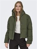 JDYWONDER SHORT HOOD PUFFER OTW SIJ ivy green