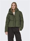 JDYWONDER SHORT HOOD PUFFER OTW SIJ ivy green