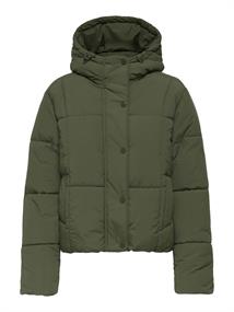 JDYWONDER SHORT HOOD PUFFER OTW SIJ ivy green