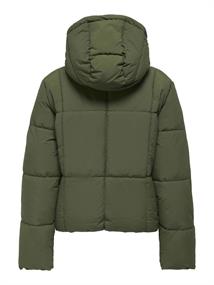 JDYWONDER SHORT HOOD PUFFER OTW SIJ ivy green
