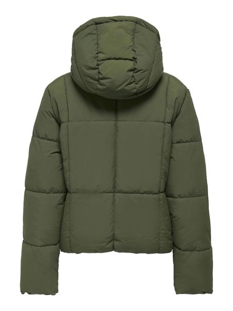 JDYWONDER SHORT HOOD PUFFER OTW SIJ ivy green