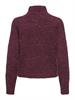 JDYZOEY LIFE L/S HN RAGLAN PUL KNT NOOS maroon banner