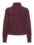 JDYZOEY LIFE L/S HN RAGLAN PUL KNT NOOS maroon banner