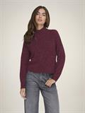 JDYZOEY LIFE L/S HN RAGLAN PUL KNT NOOS maroon banner