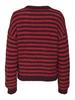 JDYZOEY LIFE L/S ON DROPSH PULL KNT NOOS maroon banner