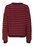 JDYZOEY LIFE L/S ON DROPSH PULL KNT NOOS maroon banner