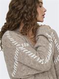 JDYZOEY LIFE L/S STITCH CARDIGAN KNT chateau gray