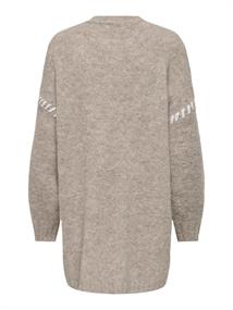 JDYZOEY LIFE L/S STITCH CARDIGAN KNT chateau gray