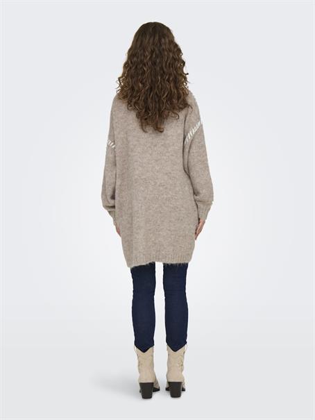 JDYZOEY LIFE L/S STITCH CARDIGAN KNT chateau gray