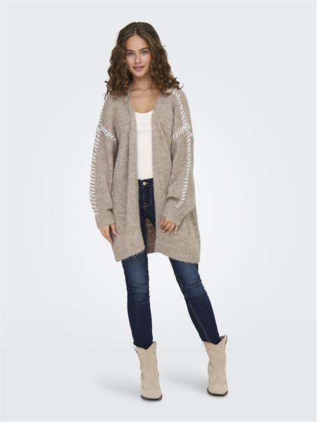 JDYZOEY LIFE L/S STITCH CARDIGAN KNT chateau gray