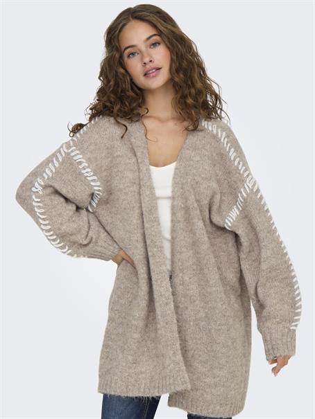 JDYZOEY LIFE L/S STITCH CARDIGAN KNT chateau gray