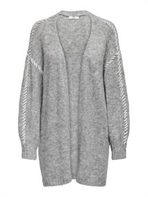 JDYZOEY LIFE L/S STITCH CARDIGAN KNT light grey melange