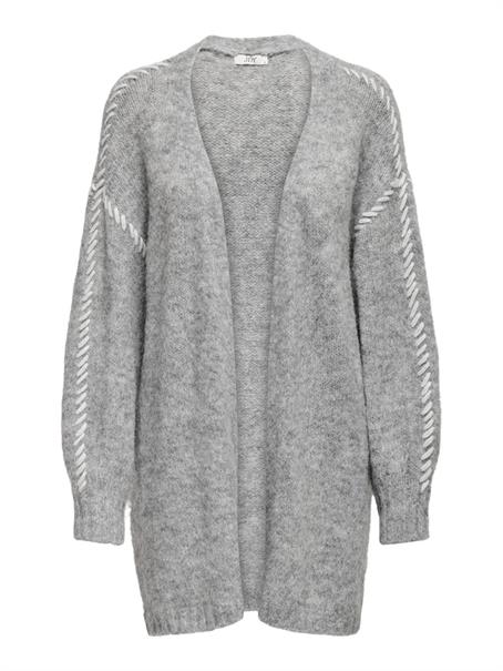 JDYZOEY LIFE L/S STITCH CARDIGAN KNT light grey melange