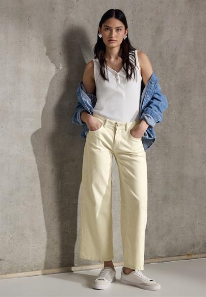 Jeans Culotte ecru wash