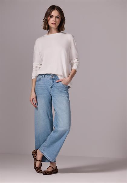 Jeans Culotte light blue wash