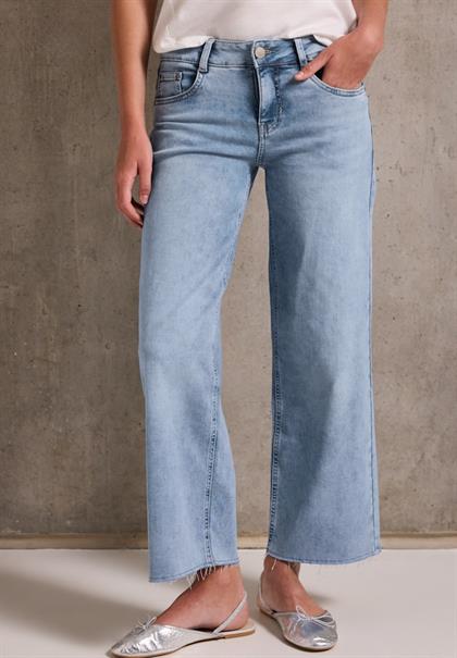 Jeans Culotte light blue wash