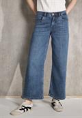 Jeans Culotte mid blue wash