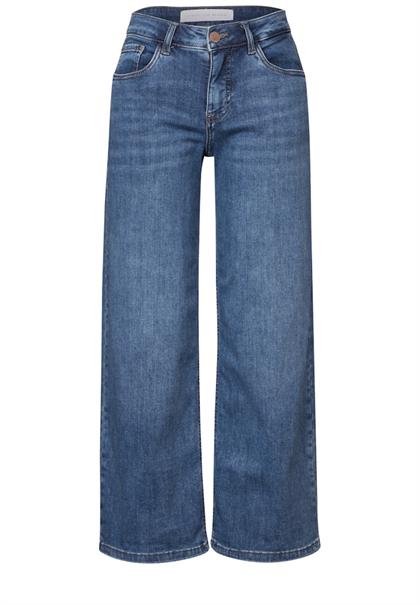 Jeans Culotte mid blue wash