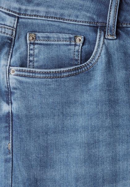 Jeans Culotte mid blue wash
