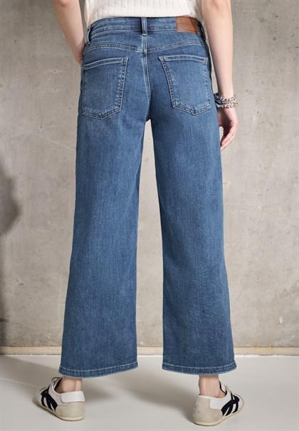 Jeans Culotte mid blue wash