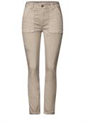 Jeans im Cargo-Look beige washed