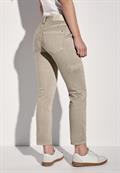 Jeans im Cargo-Look beige washed