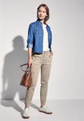 Jeans im Cargo-Look beige washed