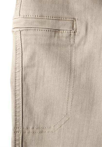 Jeans im Cargo-Look beige washed