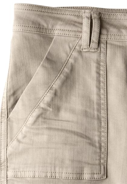 Jeans im Cargo-Look beige washed
