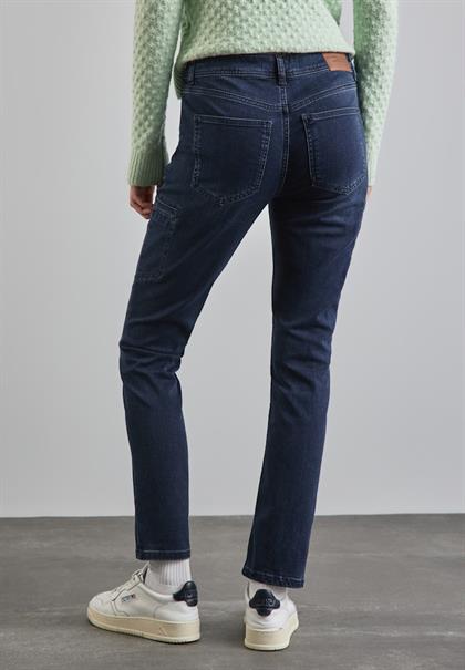 Jeans im Cargo-Look blue black wash