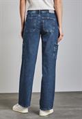 Jeans im Cargo Look medium blue washed