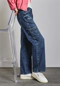 Jeans im Cargo Look medium blue washed