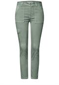 Jeans im Cargo-Look olive washed