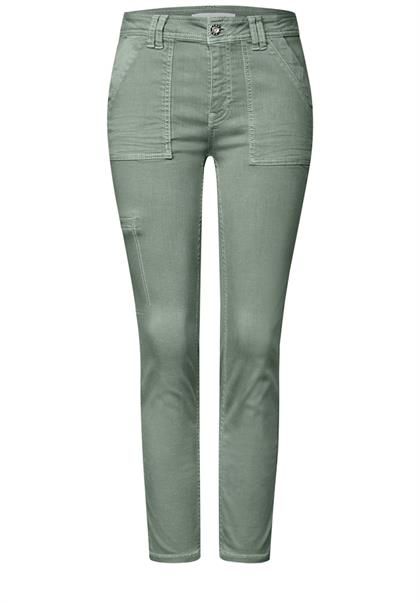 Jeans im Cargo-Look olive washed