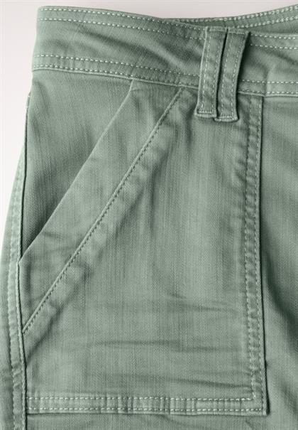 Jeans im Cargo-Look olive washed
