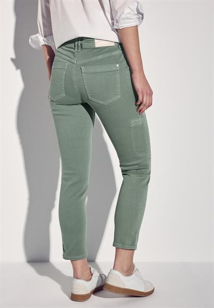 Jeans im Cargo-Look olive washed