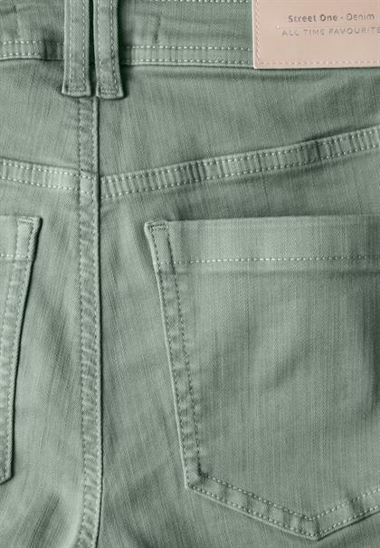 Jeans im Cargo-Look olive washed