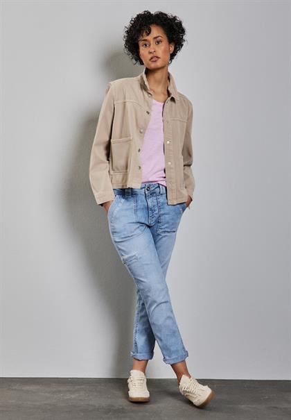 Jeans im Cargo-Look ultra bleach random washed