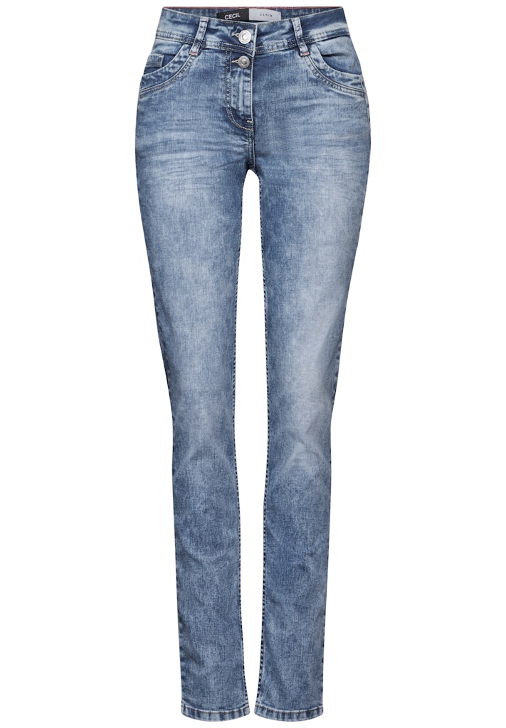 Cecil Slim-fit-Jeans "Style Scarlett", in leichter Moonwashed-Optik günstig online kaufen