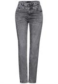 Jeans im Casual Fit light grey net wash