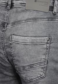 Jeans im Casual Fit light grey net wash